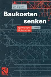 Cover von Baukosten senken