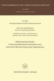 Cover von Mathematisches Modell für brennstoffbeheizte Industrieöfen unter besonderer Berücksichtigung der Gasstrahlung