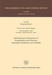 Cover von Beeinflussung der Wirksamkeit von Herzglykosiden durch Pharmaka, körpereigene Substanzen und Fremdstoffe