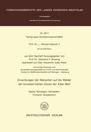 Cover von Einwirkungen der Menschen auf die Wälder der borealen kühlen Zonen der Alten Welt