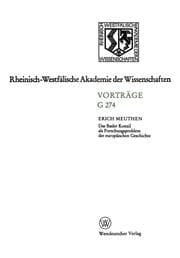 Cover von Das Basler Konzil als Forschungsproblem der europäischen Geschichte