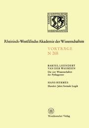 Cover von Die vier Wissenschaften der Pythagoreer.Hundert Jahre formale Logik