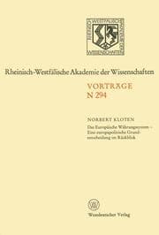 Cover von Das Europäische Währungssystem Eine europapolitische Grundentscheidung im Rückblick
