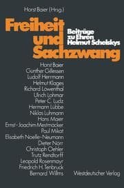 Cover von Freiheit und Sachzwang