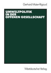 Cover von Umweltpolitik in der offenen Gesellschaft