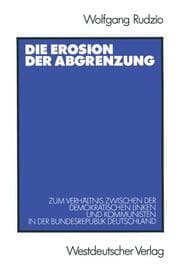 Cover von Die Erosion der Abgrenzung