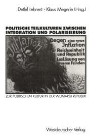 Cover von Politische Teilkulturen zwischen Integration und Polarisierung