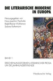 Cover von Die literarische Moderne in Europa