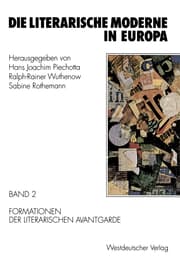 Cover von Die literarische Moderne in Europa 2