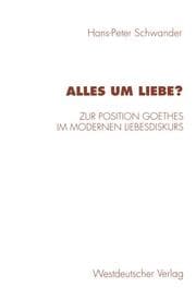 Cover von Alles um Liebe?