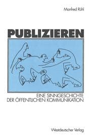 Cover von Publizieren