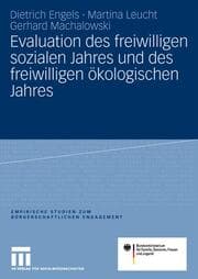 Cover von Evaluation des freiwilligen sozialen Jahres und des freiwilligen ökologischen Jahres