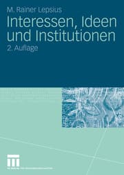 Cover von Interessen, Ideen und Institutionen