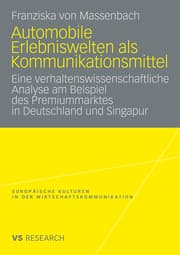 Cover von Automobile Erlebniswelten als Kommunikationsmittel