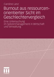 Cover von Burnout aus ressourcenorientierter Sicht im Geschlechtervergleich