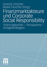 Cover von Finanzmarktakteure und Corporate Social Responsibility