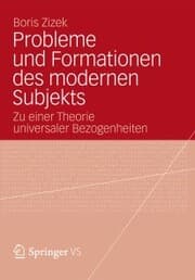 Cover von Probleme und Formationen des modernen Subjekts