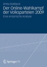 Cover von Der Online-Wahlkampf der Volksparteien 2009