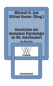 Cover von Geschichte der deutschen Psychologie im 20.Jahrhundert