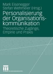 Cover von Personalisierung der Organisationskommunikation