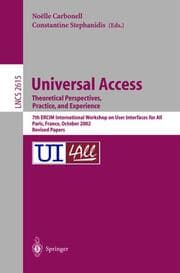 Cover von Universal Access.Theoretical Perspectives, Practice, and Experience