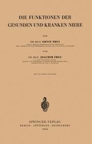Cover von Die Funktionen der Gesunden und Kranken Niere