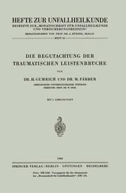 Cover von Die Begutachtung der Traumatischen Leistenbrüche