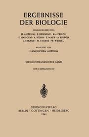 Cover von Ergebnisse Der Biologie