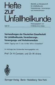 Cover von Verhandlungen der Deutschen Gesellschaft für Unfallheilkunde, Versicherungs-, Versorgungs- und Verkehrsmedizin e.V.