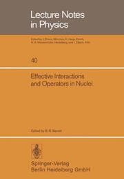 Cover von Effective Interactions and Operators in Nuclei