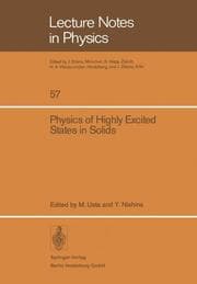 Cover von Physics of Highly Excited States in Solids