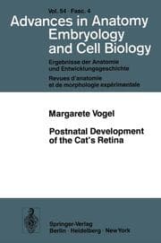 Cover von Postnatal Development of the Cats Retina