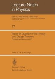 Cover von Topics in Quantum Field Theory and Gauge Theories