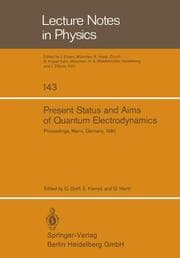 Cover von Present Status and Aims of Quantum Electrodynamics