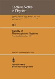 Cover von Stability of Thermodynamic Systems