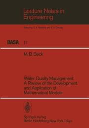 Cover von Water Quality Management