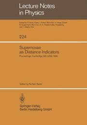 Cover von Supernovae as Distance Indicators