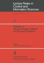 Cover von Detection of Abrupt Changes in Signals and Dynamical Systems