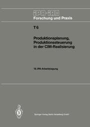 Cover von Produktionsplanung, Produktionssteuerung in der CIM-Realisierung