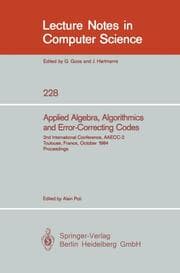 Cover von Applied Algebra, Algorithmics and Error-Correcting Codes