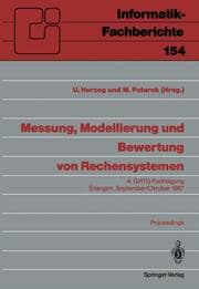 Cover von Messung, Modellierung und Bewertung von Rechensystemen