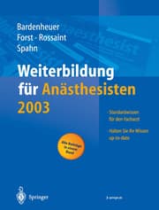 Cover von Weiterbildung für Anästhesisten 2003