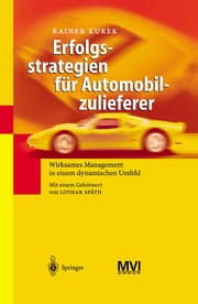 Cover von Erfolgsstrategien für Automobilzulieferer