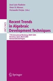 Cover von Recent Trends in Algebraic Development Techniques