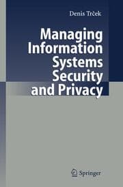 Cover von Managing Information Systems Security and Privacy