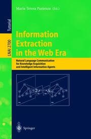 Cover von Information Extraction in the Web Era