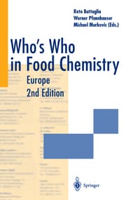 Cover von Whos Who in Food Chemistry