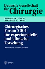 Cover von Chirurgisches Forum 2001 für experimentelle und klinische Forschung