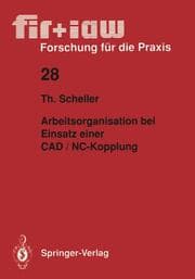 Cover von Arbeitsorganisation bei Einsatz einer CAD / NC Kopplung