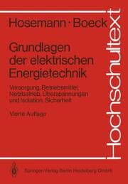 Cover von Grundlagen der elektrischen Energietechnik